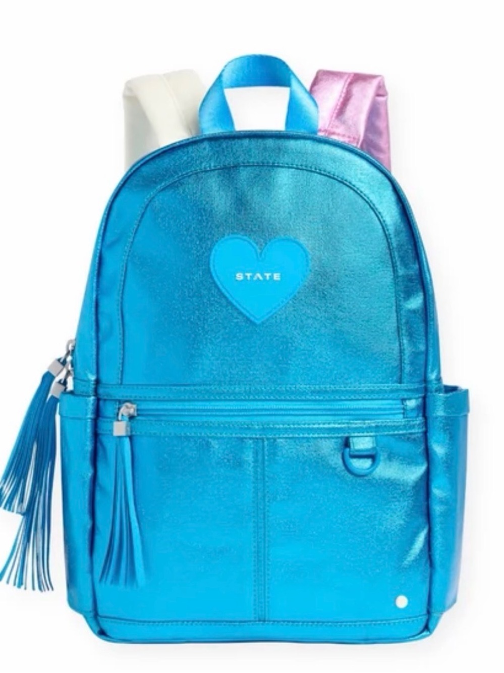 STATE Metallic Teal-Blue Kids Backpack